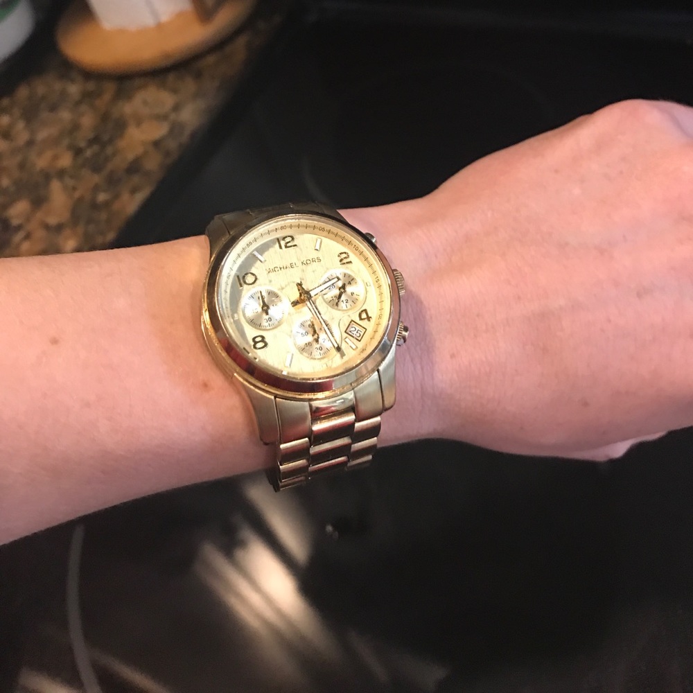 Gold Michael Kors watch